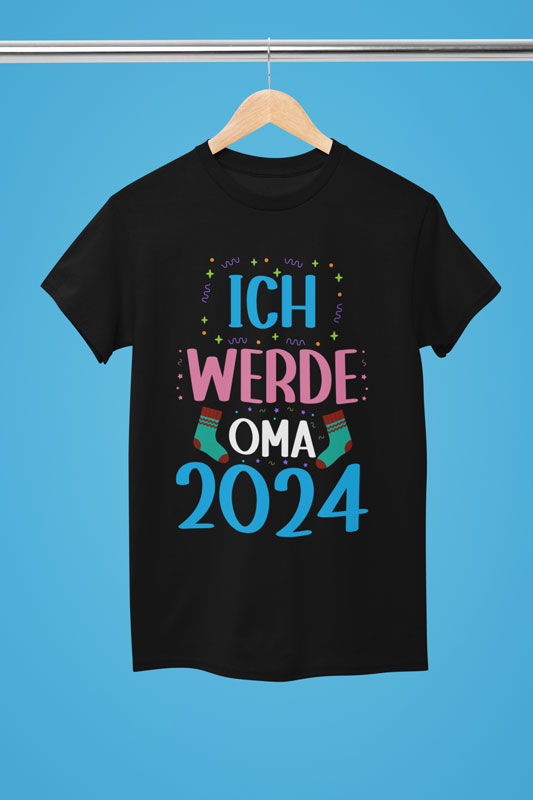Ich werde Oma 2024 T-Shirt