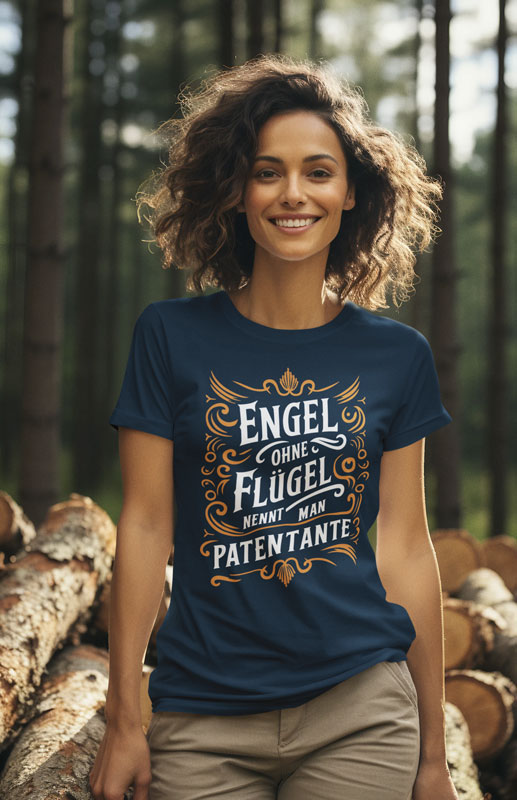 Engel ohne Flügel nennt man Patentante T-Shirt